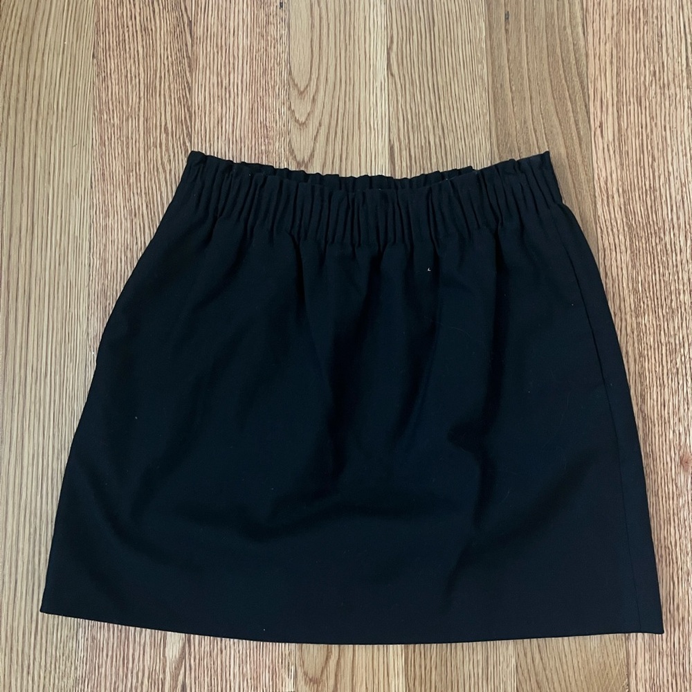 J. Crew Black Mini Skirt